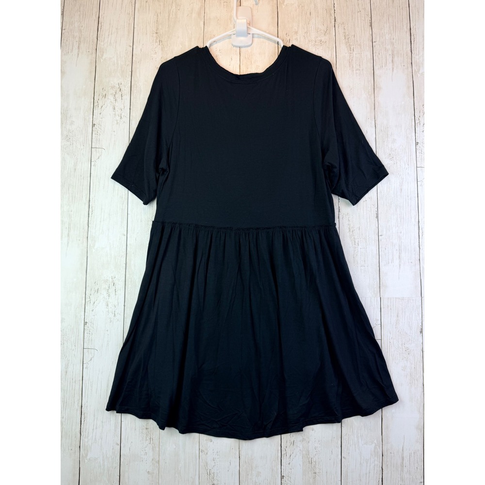 NWT Torrid Black Lace Babydoll Tunic Top Size 1 1X Romantic Goth Boho - Picture 2 of 9